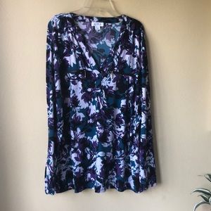 Long Sleeve Floral Blouse